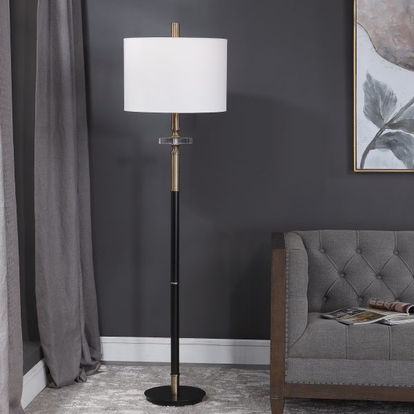 Maud Aged Black Floor Lamp Online Hot Sale