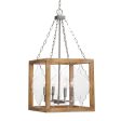 Perspex 4 Light Lantern Pendant Cheap