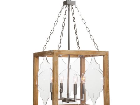 Perspex 4 Light Lantern Pendant Cheap