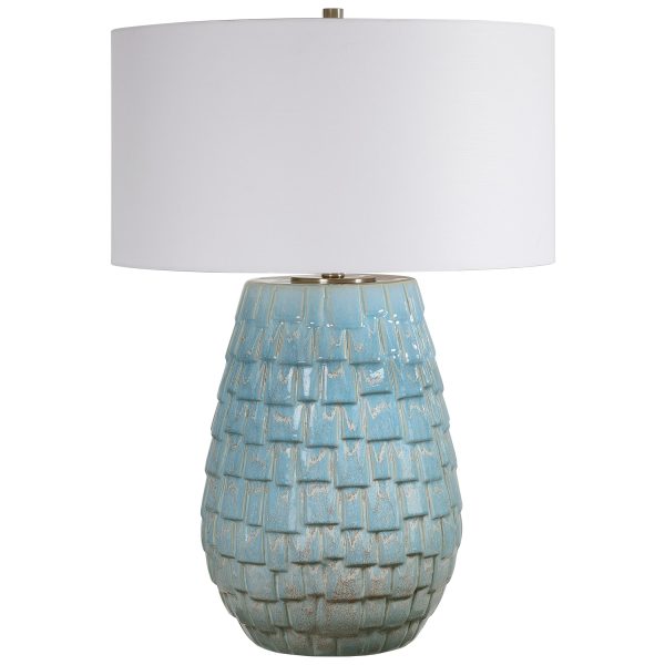 Talima Pastel Blue Table Lamp For Discount