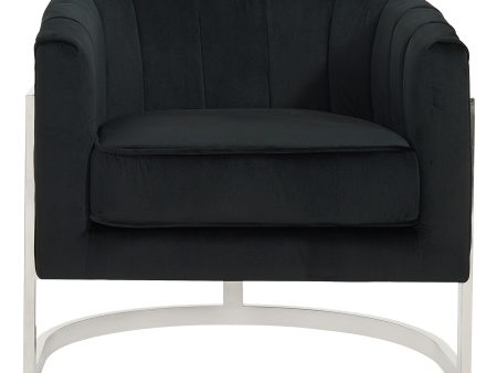 Tarra Accent Chair in Black For Discount