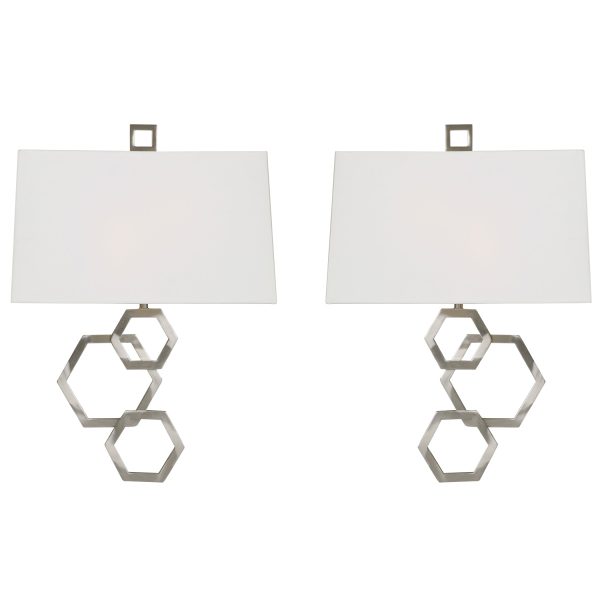 Deseret Nickel 2 Light Sconce S 2 For Sale