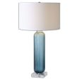 Caudina Frosted Blue Glass Lamp Online