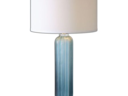 Caudina Frosted Blue Glass Lamp Online