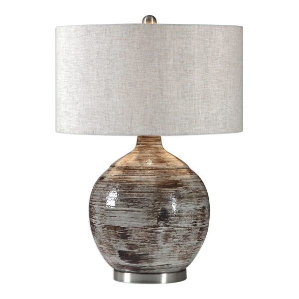 Tamula Distressed Ivory Table Lamp Cheap