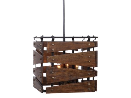 Augie 4 Light Industrial Pendant Online now