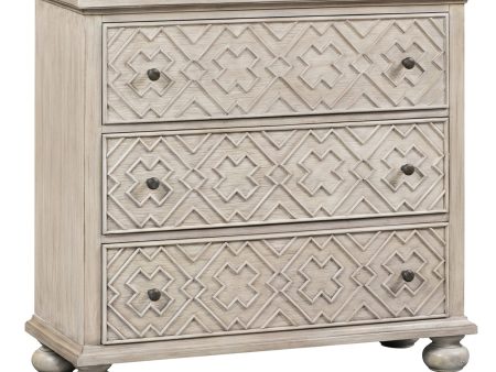 3 Drawer Fretwork Pattern Chest Hot on Sale