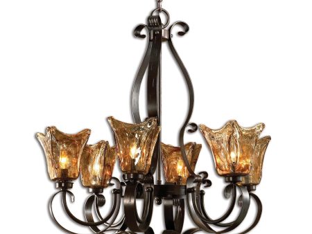 Vetraio 6Lt Oil Rubbed Bronze Chandelier Supply