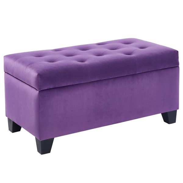 Sally-Storage Ottoman-Purple on Sale