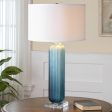 Caudina Frosted Blue Glass Lamp Online