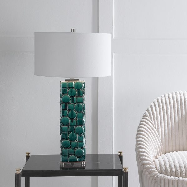 Geometry Green Table Lamp Online Hot Sale