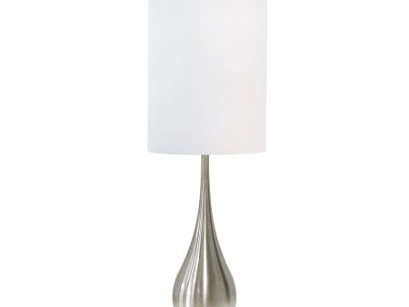 Metal 40  Teardrop Table Lamp, Silver Online now