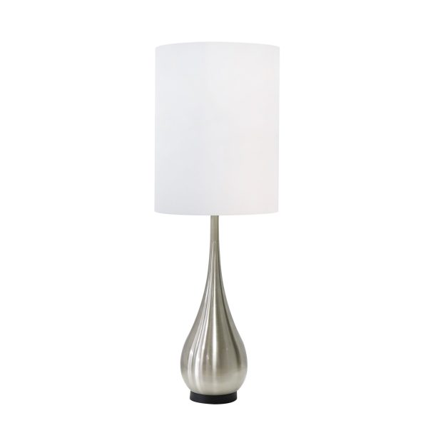 Metal 40  Teardrop Table Lamp, Silver Online now