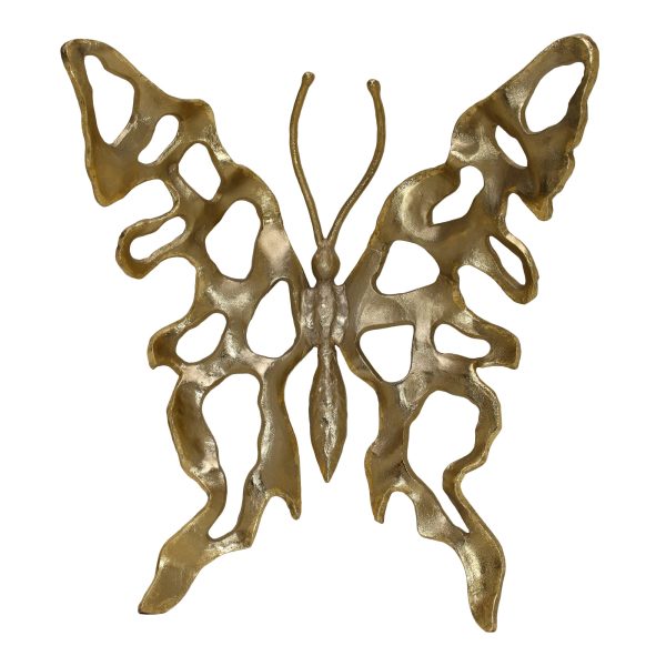 Metal Butterfly Champagne Large Online Sale