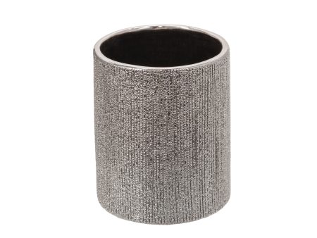 5 H Beaded Pencil Holder, Silver For Cheap