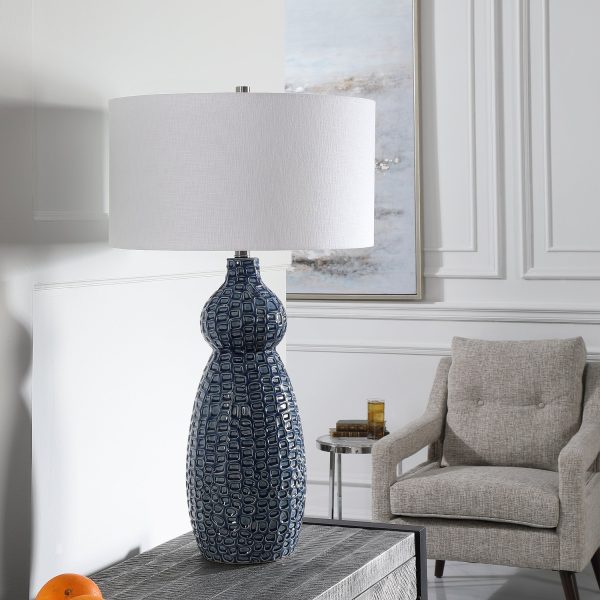 Holloway Cobalt Blue Table Lamp Fashion