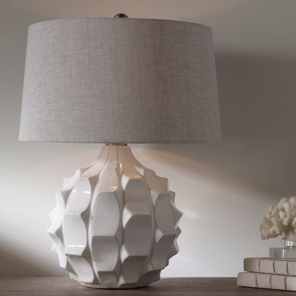 Guerina Scalloped White Lamp Cheap