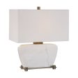 Genessy White Marble Table Lamp Online Sale