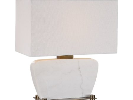 Genessy White Marble Table Lamp Online Sale