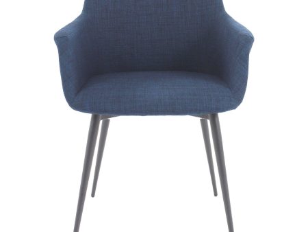 Ronda Arm Chair Blue-Set Of Two For Cheap