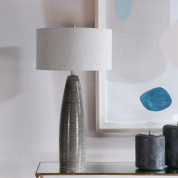 Cosmo Charcoal Table Lamp Hot on Sale