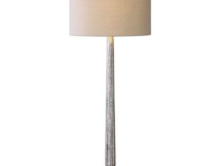 Fiona Ribbed Mercury Glass Lamp Hot on Sale