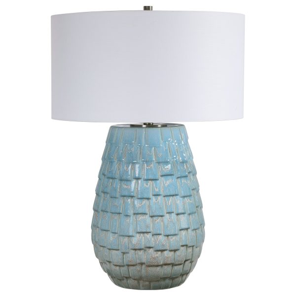 Talima Pastel Blue Table Lamp For Discount