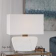 Genessy White Marble Table Lamp Online Sale