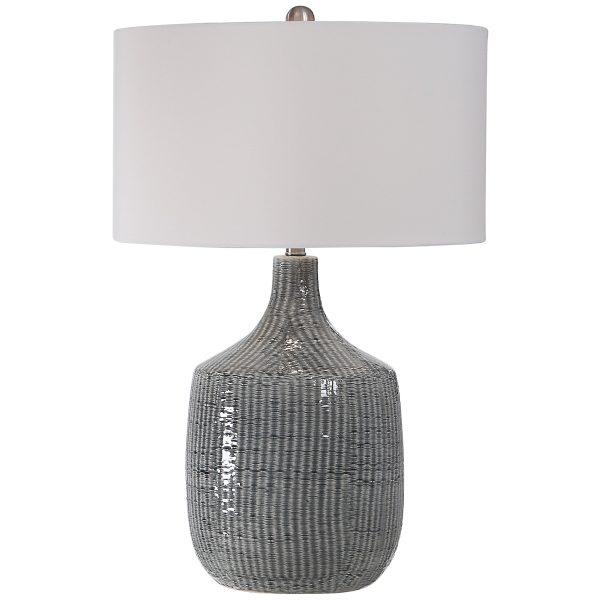 Felipe Distressed Gray Table Lamp Fashion