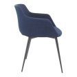 Ronda Arm Chair Blue-Set Of Two For Cheap