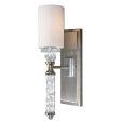 Campania 1 Light Carved Glass Sconce Sale