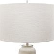 Comanche White Crackle Table Lamp Online