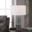 Prova Gray Textured Table Lamp For Sale