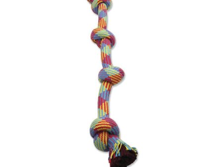 Mammoth Pet Products Braidys 4 Knot Rope Tug Dog Toy Multi-Color, 1 Each 34 in by San Francisco Bay Brand For Discount