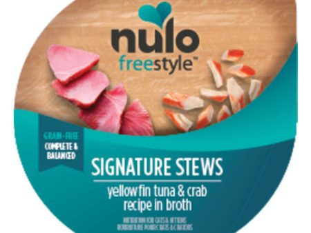 Nulo Freestyle Signature Stews Grain-Free Wet Cat Food Yellowfin Tuna & Crab, 24Each 2.8 Oz (Count of 24) by Nulo Online Sale