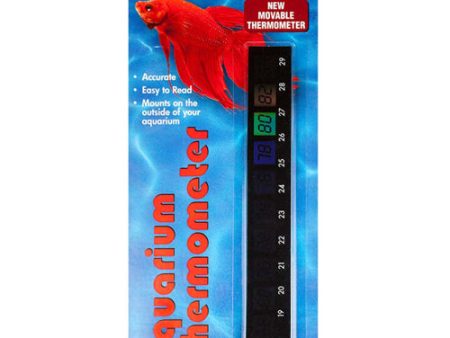 LCR Hallcrest Liquid Crystal Aquarium Thermometer Horizontal Black, 1 Each by San Francisco Bay Brand Online Sale