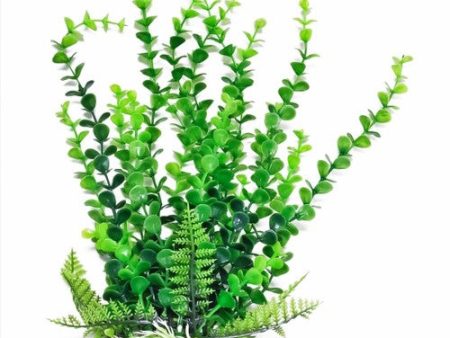 Aquatop Bacopa Aquarium Plant w Weighted Base Green, 1 Each 9 in by Aquatop Fashion