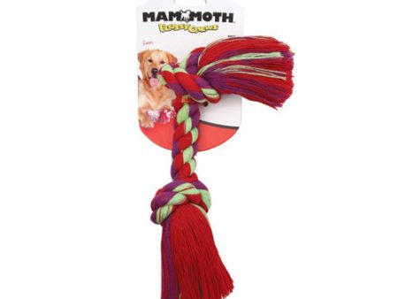 Mammoth Pet Products Cottonblend 2 Knot Rope Tug Toy Multi-Color, 1 Each 42 in by San Francisco Bay Brand For Cheap